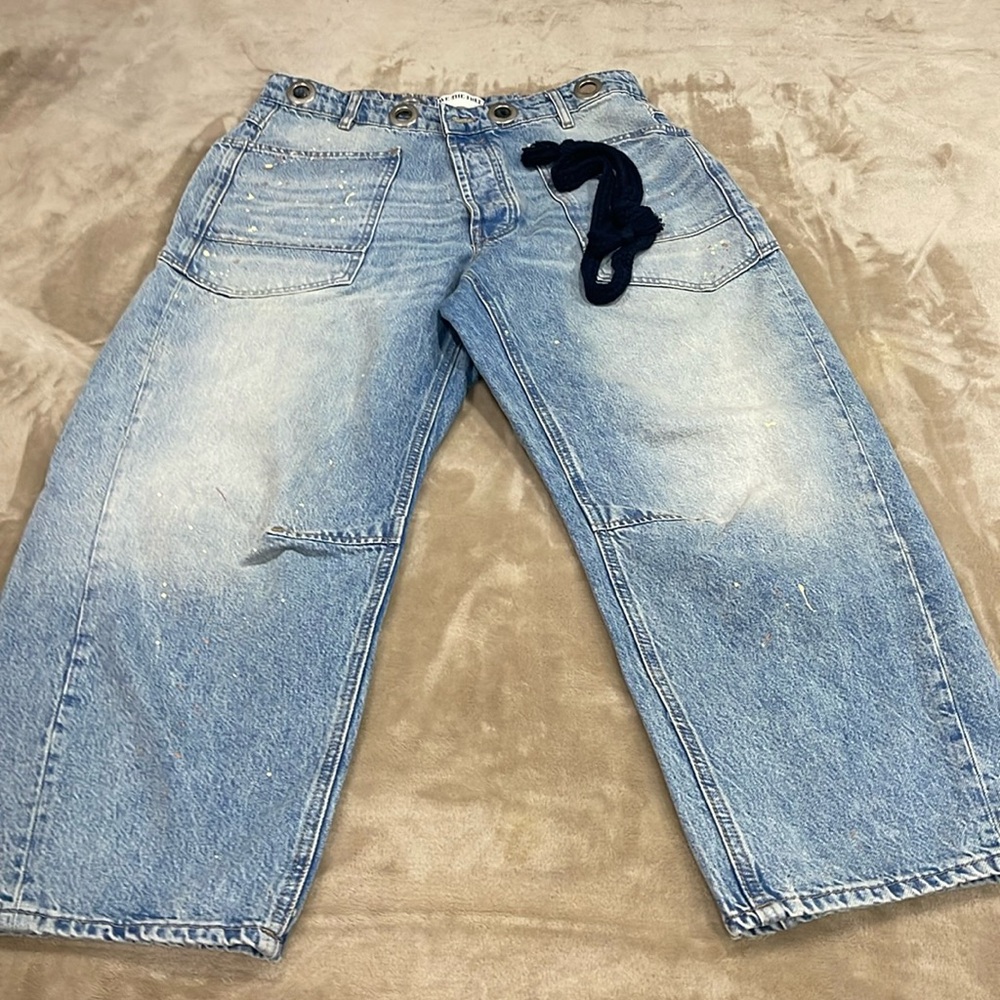 FREE PEOPLE MOXIE BARREL JEANS